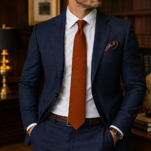 Corbata Naranja Quemada