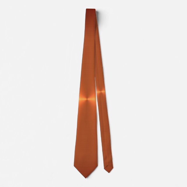 Corbata Naranja Rust Shine (Anverso)