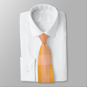 Corbata Naranja Rústico Otoño Otoño Tartán