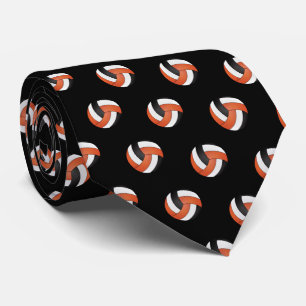 Corbata Naranja, voleibol blanco y negro