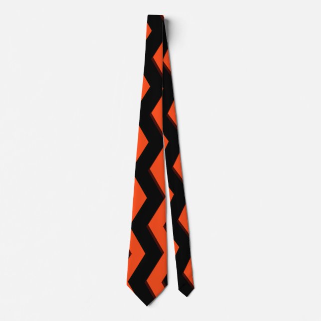 Corbata Naranja y cheurón negro (Anverso)