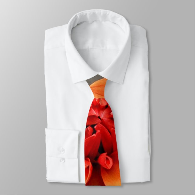 Corbata Naranja y gris (Atado)