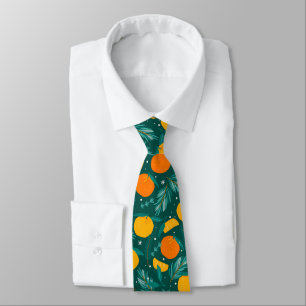 Corbata Naranjas y limones de invierno