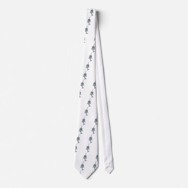 Corbata Narwhal feliz (Anverso)