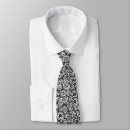Corbata Nata de cuello blanco y negro