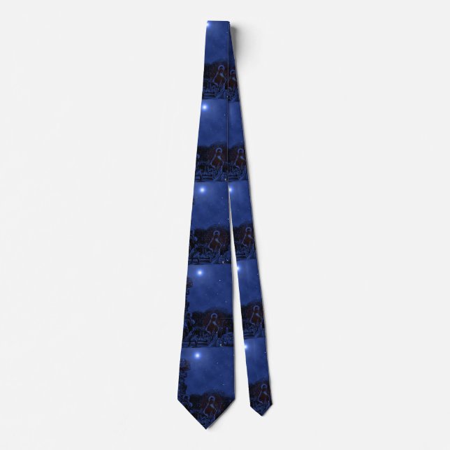 Corbata Natividad de la noche estrellada (Anverso)