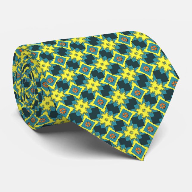 Corbata Nativo americano moderno 32 veces (Enrollado)