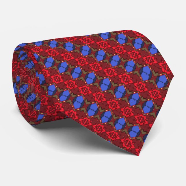 Corbata Nativo americano moderno 34 veces (Enrollado)