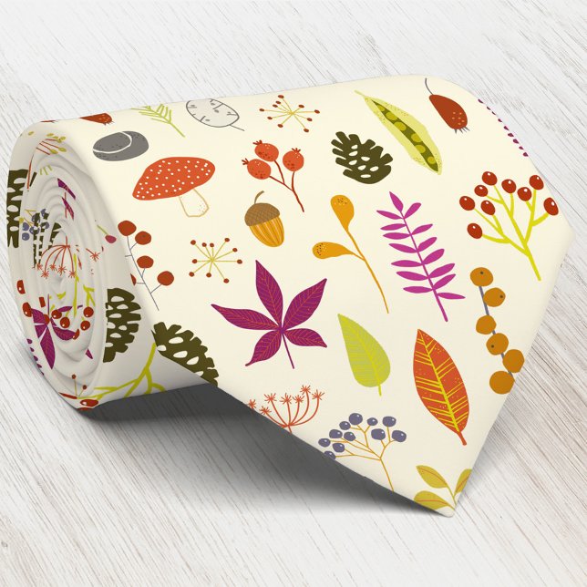 Corbata Naturaleza forestal de Woodland (Autumn nature woodland forest pattern neck tie)