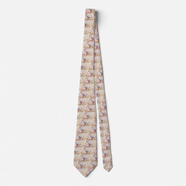 Corbata Naturaleza muerta con cacerola de Paul Cezanne (Anverso)