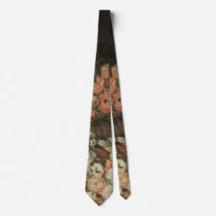 Corbata Naturaleza Muerta Flores, Barroco Floral Vintage