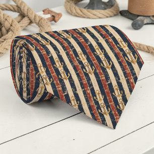 Corbata náutica personalizada vintage