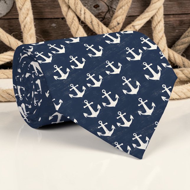 Corbata Nautical Anchors Custom Necktie (Subido por el creador)