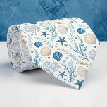 Corbata Nautical Sea Life Custom Necktie<br><div class="desc">This custom necktie features a vibrant and charming nautical sea life design. Perfect for adding a touch of the ocean to any outfit, this tie showcases a beautiful watercolor-style illustration of various sea creatures, making it a unique and stylish accessory. Ideal for dads, groomsmen, or anyone who loves the sea,...</div>