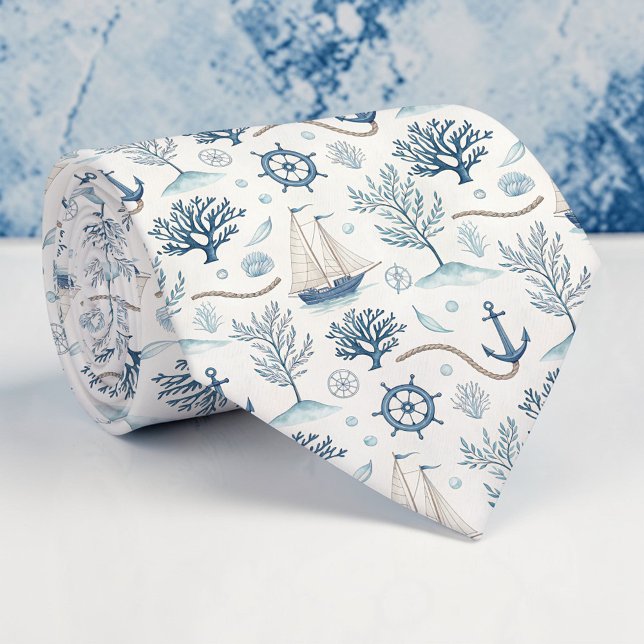 Corbata Nautical Sea Life Custom Necktie (Subido por el creador)