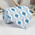 Corbata Nautical Seashells Custom Necktie<br><div class="desc">This custom necktie features a beautiful nautical design with seashells, perfect for adding a touch of the ocean to any outfit. Whether you're heading to a seaside vacation, a special event, or just want to express your love for the sea, this tie is a stylish and unique choice. Made with...</div>