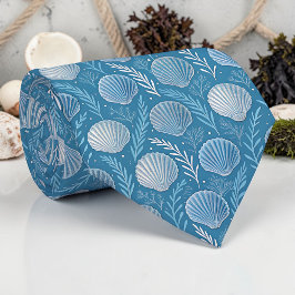 Corbata Nautical Seashells Custom Necktie