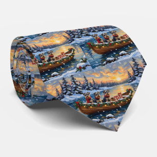 Corbata Navidad de barco de Schnauzer