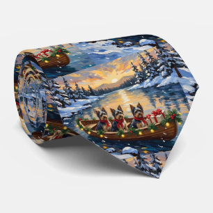 Corbata Navidad en Barco con Havanés