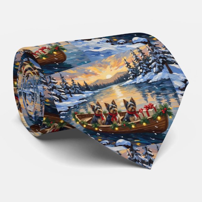 Corbata Navidad en Barco con Havanés (Enrollado)
