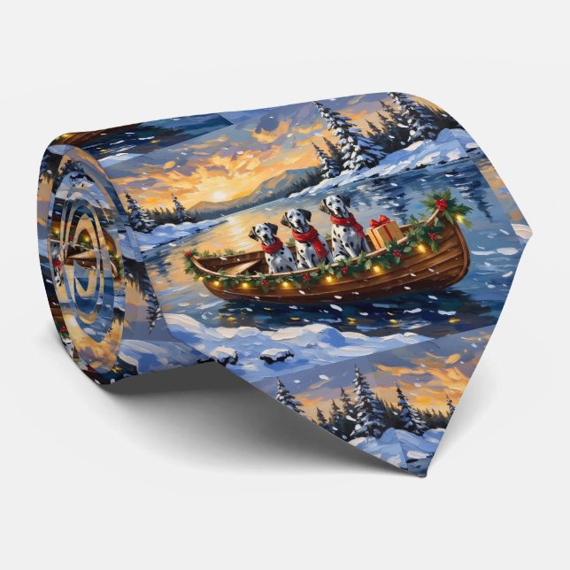 Corbata Navidad en Barco Dálmata (Enrollado)