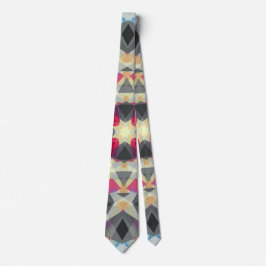 Corbata Navidad estrella invierno gris festivo rojo dorado