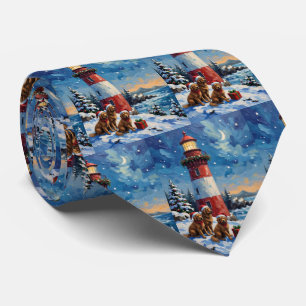 Corbata Navidad Faro de Terranova Feriado