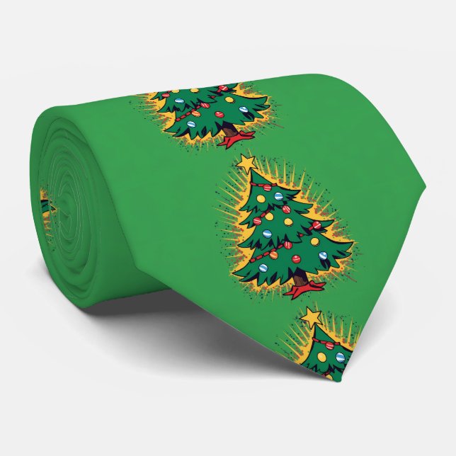Corbata Navidad fea  (Enrollado)