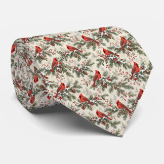 Corbata Navidad Invierno Cardenal Botánico Perenne