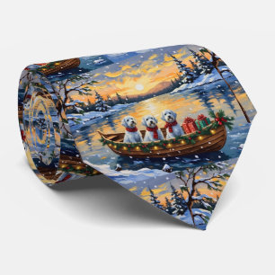 Corbata Navidad Maltesa en Barco Festivo