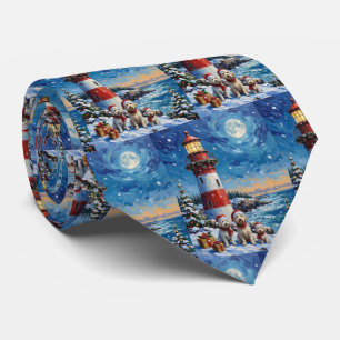Corbata Navidad Maltesa Farol de Fiesta