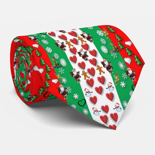 Corbata Navidad Te, Santa (Enrollado)