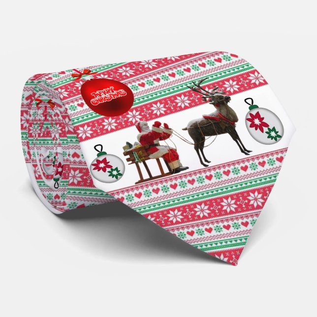 Corbata Navidad Te, Santa (Enrollado)