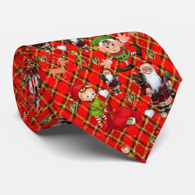 Corbata Navidad Te, Santa (Enrollado)