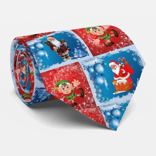 Corbata Navidad Te, Santa (Enrollado)
