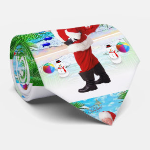 Corbata Navidad Te, Summer Beach Santa