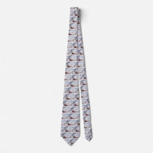 Corbata Navidad Vintage, El Camino Invierno, Caballo de Tr