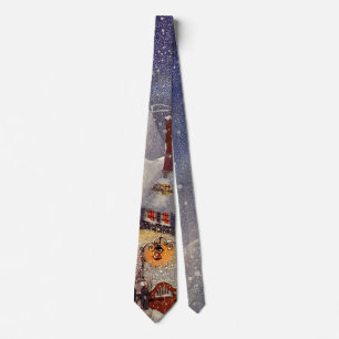 Corbata Navidad Vintage, taller de Santa Claus Polo Norte