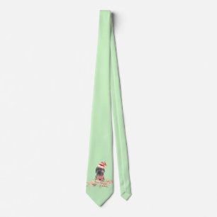 Corbata Navidades atados con perrito perrito perrito perua