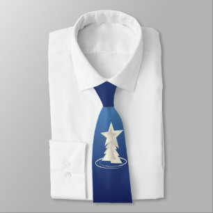 Corbata Navidades blancos
