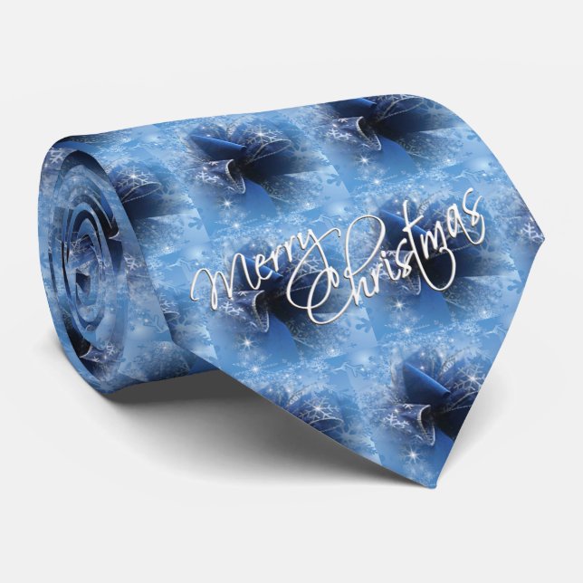 Corbata Navidades Blue Ribbon Men's Tie (Enrollado)