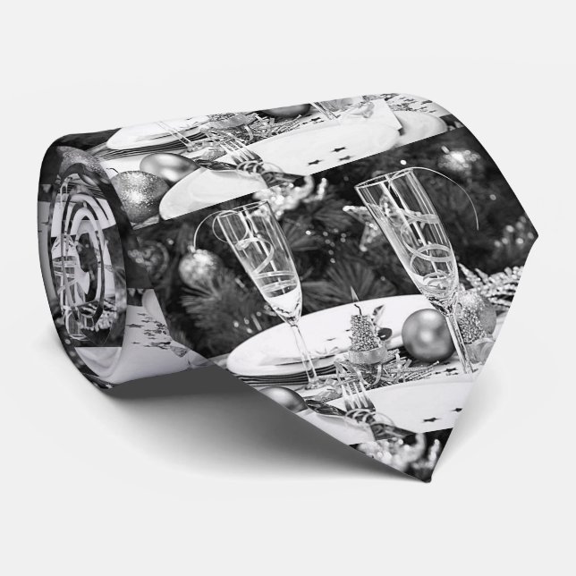 CORBATA ***NAVIDADES CHAMPAGNE Y AÑO NUEVO*** (Enrollado)