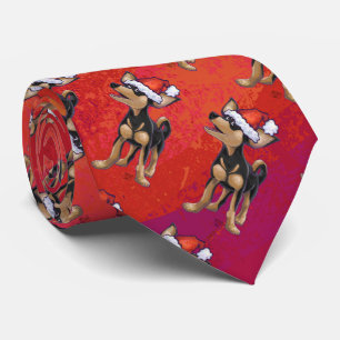 Corbata Navidades Chihuahua En Rojo