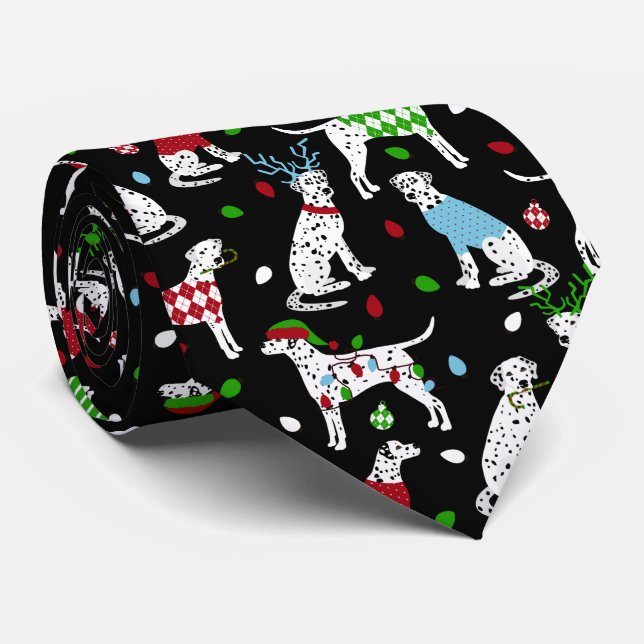 Corbata Navidades Dalmatian Neck Tie (Enrollado)