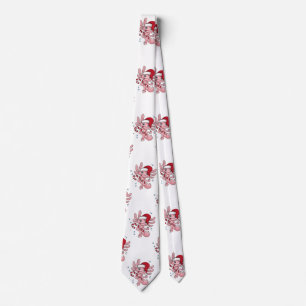 Corbata Navidades de Axolotl Candycane Nece Tie