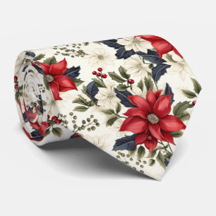 Corbata navidades de baldosas azules