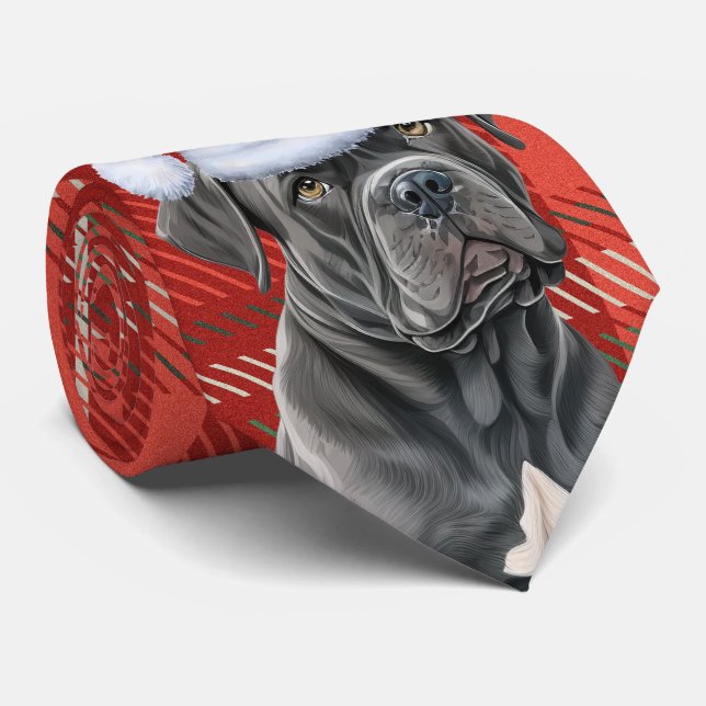Corbata Navidades de cane de vacas y corso (Enrollado)