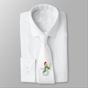 Corbata Navidades de Cute Snowman