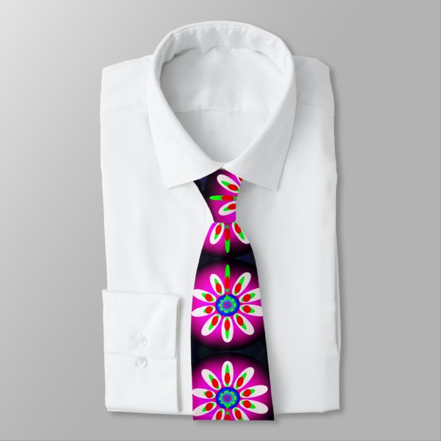 Corbata Navidades de flores digitales (Atado)