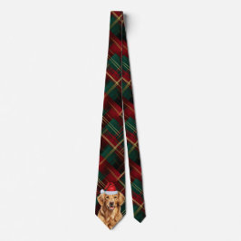 Corbata Navidades de Golden Retriever Green Red Holiday Pl